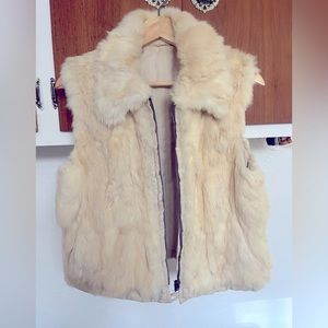 Vintage Rabbit Fur Reversible Vest